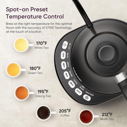 1-hour hold temp keep-warm function with ±5°f accuracy