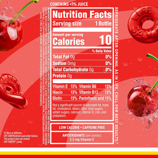10 calories per 17 fl oz bottle
