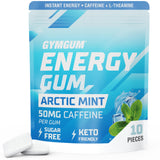 GYMGUM Energy Caffeine Gum | Pocket Friendly Pre-Run Fuel for Trail and Track Athletes, Crash Free Guarana Boost