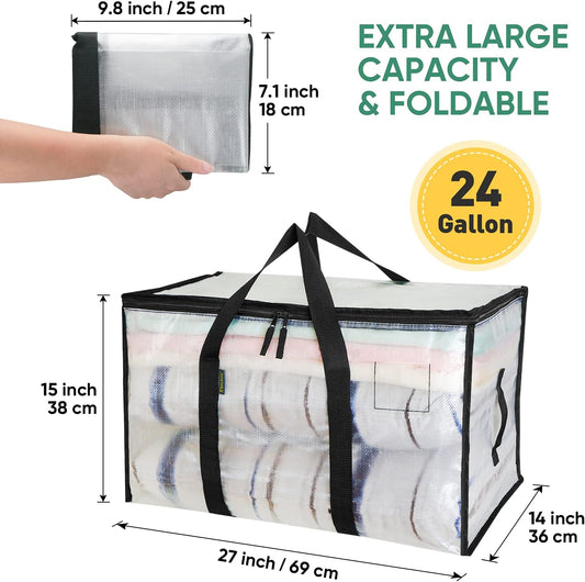 100 lb load capacity with reinforced wrap-around carry handles