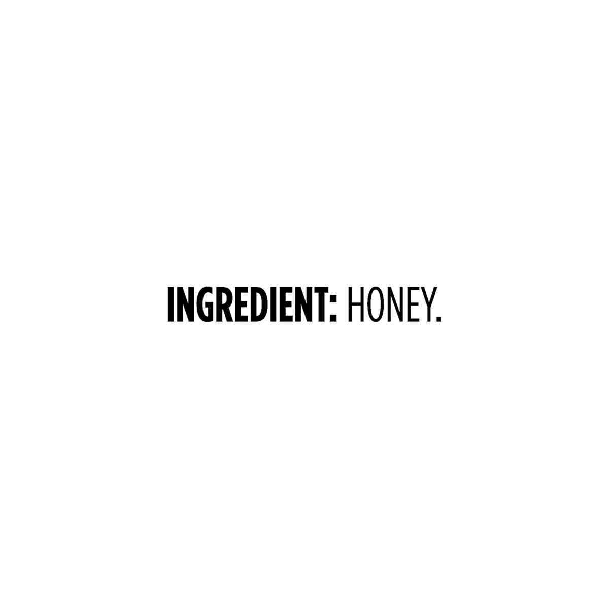 100% pure honey (single ingredient)