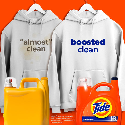 10x grease-fighting power versus leading bargain liquid detergents