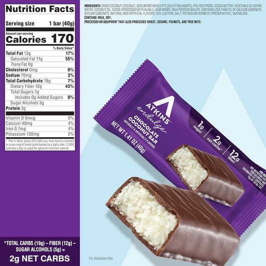 12g of dietary fiber per bar
