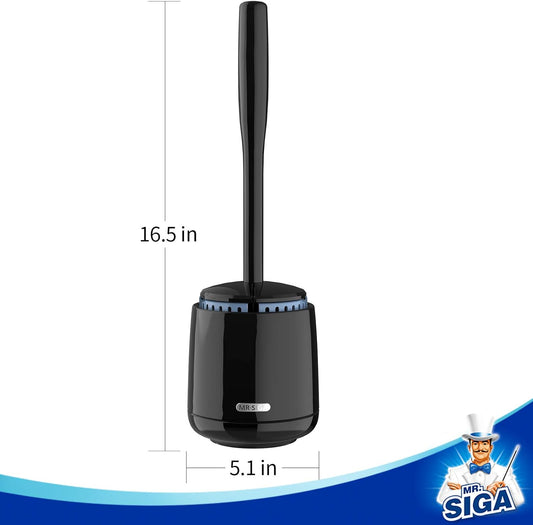 15.8-inch solid plastic handle for powerful scrubbing and comfortable grip