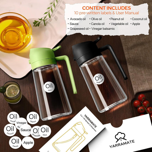 16 oz (470 ml) borosilicate glass bottle with food-grade bpa-free pp components