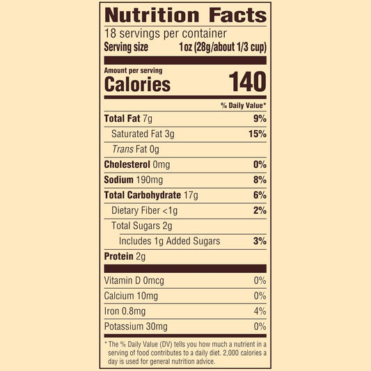 18-ounce resealable-style family bag in each unit
