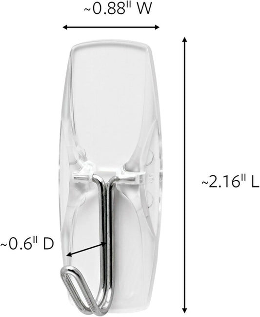 2 lb per-hook weight capacity for lightweight items