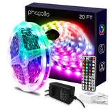 PHOPOLLO Music Sync LED Strip Lights – Calming Ambient Strip for Mindfulness and Bath Time