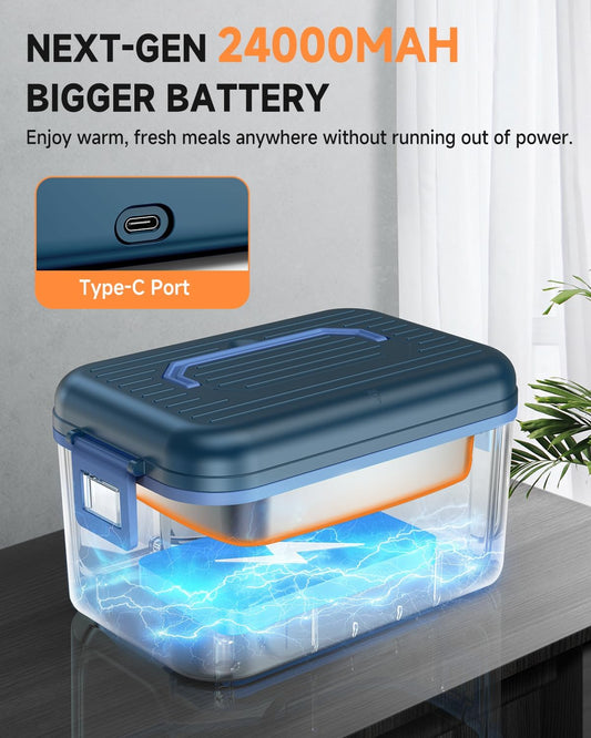 24000mah rechargeable battery for fully cordless heating