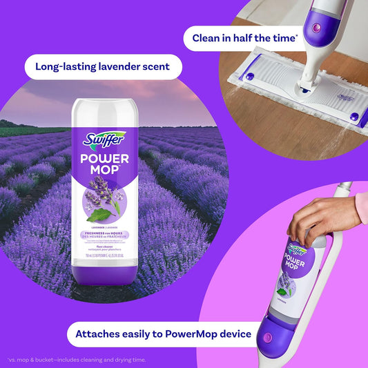 25.3 fl oz pre-mixed lavender-scented floor cleaning solution (plus 4 fl oz trial size variant)