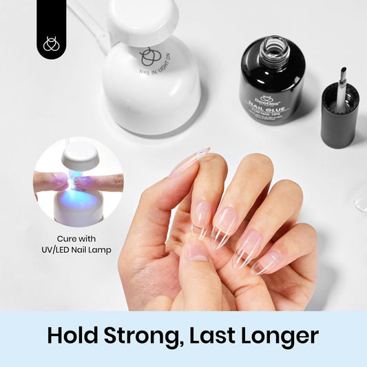 3-minute led/uv cure time for full nail extension