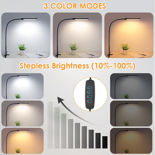 3 selectable color temperatures: 3000k warm, 4000k cool white, 6000k daylight