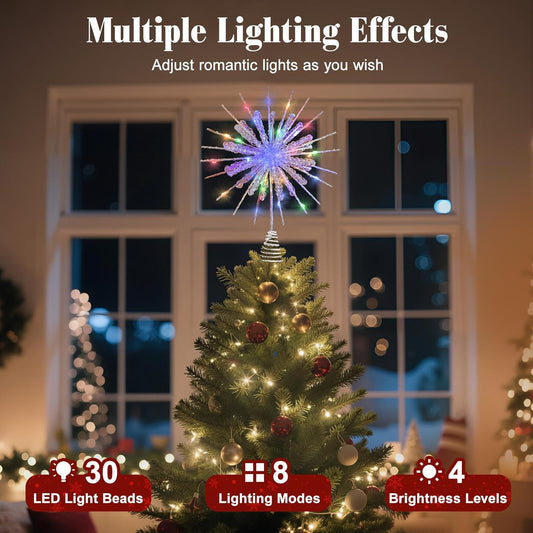 30 led light beads with 8 lighting modes and 4 brightness levels