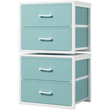 BOLUO Modern Dresser Organizer – Designer Storage Piece for Small Bedroom, 2-Pack Drawer Set in Pink