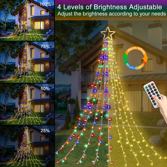 4-in-1 color switching between warm white and multicolor modes
