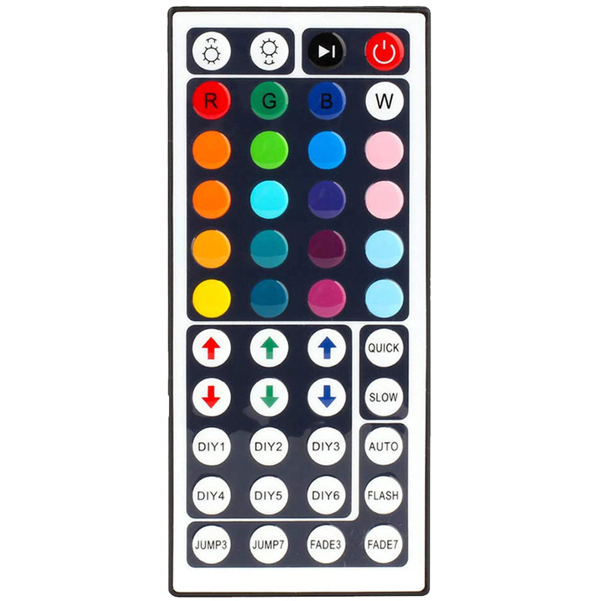44 Key RGB LED Light Strip Remote Controller Infrared Led Light Remote Replacement for SMD 5050 2835 3528 Led Strip Lights