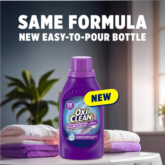 45–50 fl oz liquid laundry booster bottles available in single and 3-pack configurations