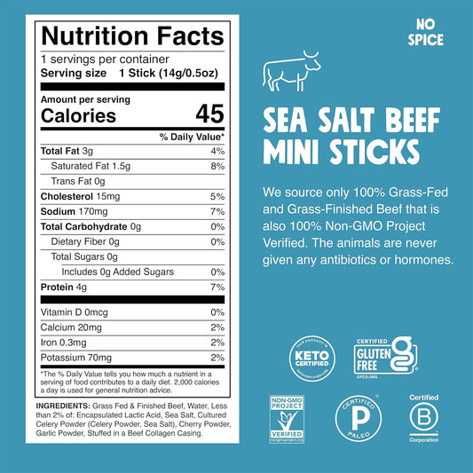 4g lean protein and zero sugar per stick at just 45 calories