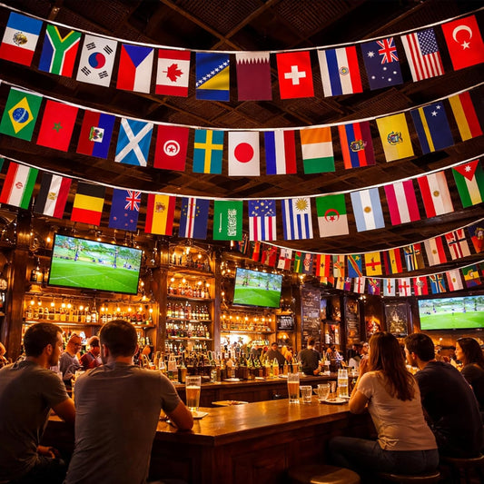 5.5-inch wide rectangular flags with double-sided vivid color printing