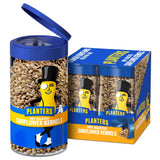 PLANTERS Pop & Pour Sunflower Seeds – Office Desk Snack for Afternoon Hunger, Resealable Jar for the Workday