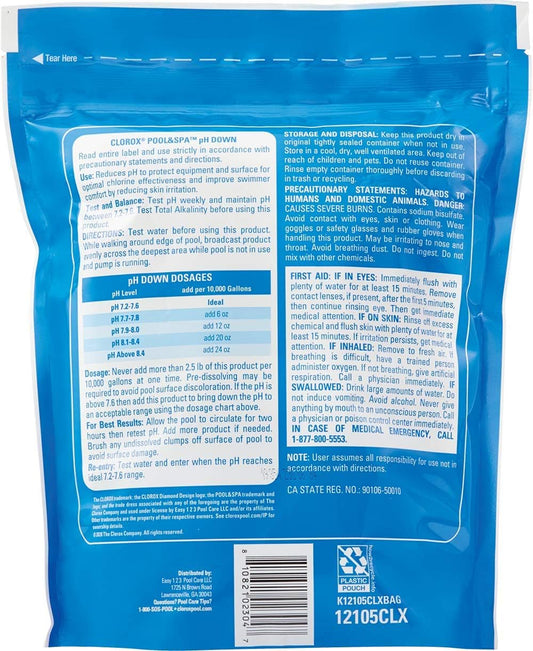 5-pound resealable container for multiple treatment cycles