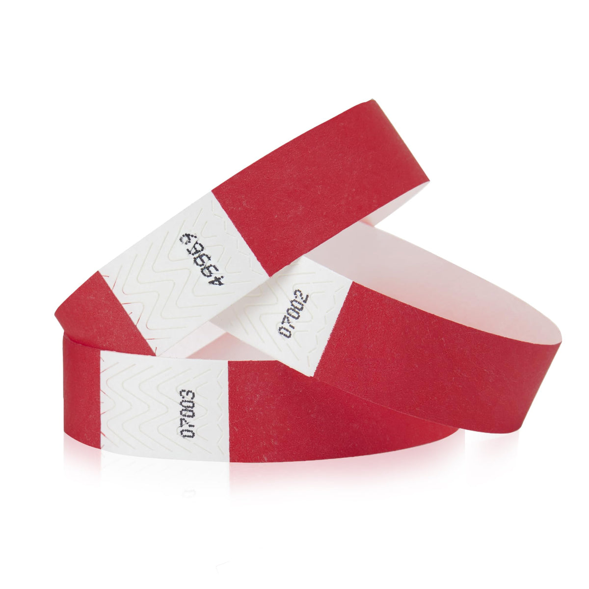 500 WristCo Cranberry Tyvek Wristbands for Events - Comfortable Tear Resistant Paper Bracelets ID Wrist Bands for Concerts Festivals Admission Party Identification