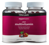 Amazon Basics Mixed Berry & Cherry Adult Multivitamin Gummies – 150 Ct, 75-Day Pill-Free Wellness Ritual for Daily Self-Care