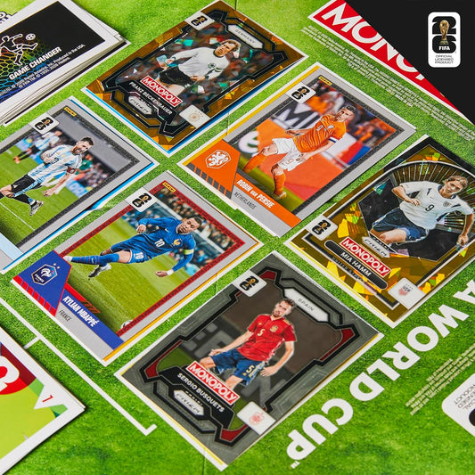 6 exclusive gold cracked ice monopoly panini prizm cards guaranteed per box, plus ultra-rare hat trick and white money blast inserts