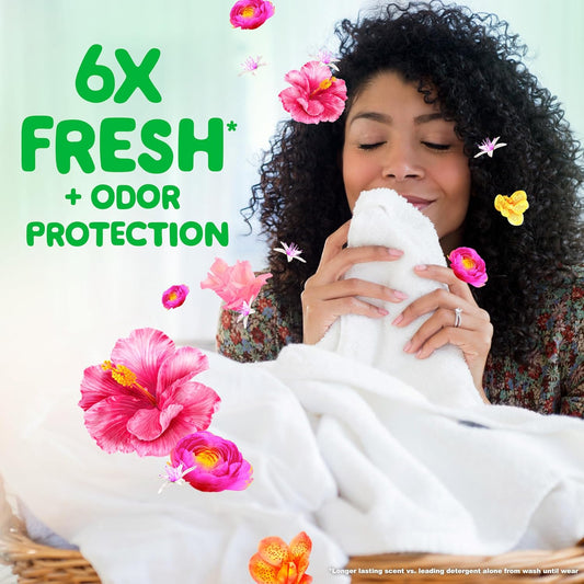 6x freshness boost versus leading detergent alone