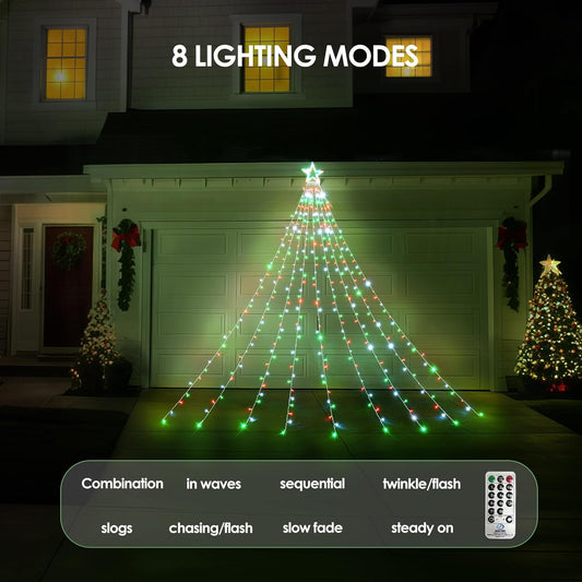 8 lighting modes (combination, in wave, sequential, slo-glo, chasing/flash, slow fade, twinkle/flash, steady on)