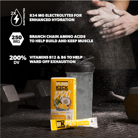 834 mg total electrolytes (2x the original pure kick)