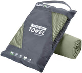 Rainleaf Microfiber Towel Quick Dry Camping & Travel & Gym Towel – Foldable Everyday Towel for Small Apartments and Less-Is-More Routines