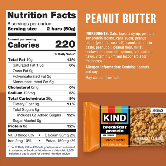 8g protein per bar from soy protein isolate and nut butters