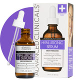 Advanced Clinicals Hyaluronic Acid Serum – Patch-Test Friendly Facial Serum for Allergy-Prone Users, 1.75 Fl Oz