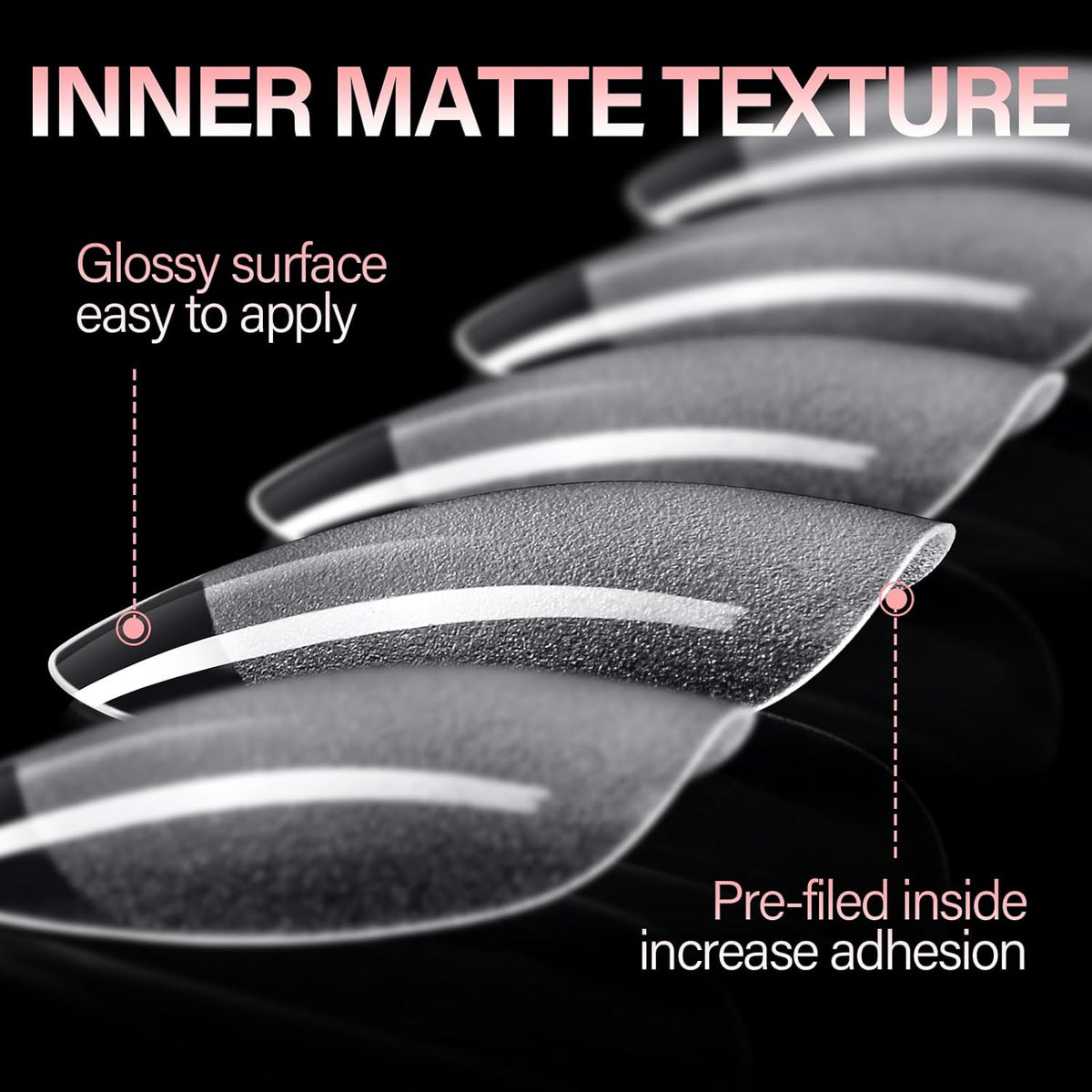 AILLSA Short Almond Nail Tips – Luxury DIY Manicure Collection, Flexible Gel-Jelly Material with Salon-Grade Wear