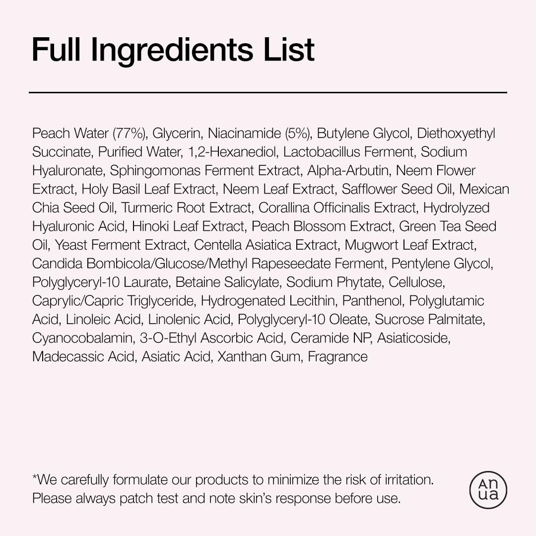 Anua Peach 70 Niacinamide Serum – Skincare Gift Set for K-Beauty Enthusiasts & Glow Seekers