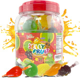 Apexy Jelly Fruit Candy – Diet Conscious Assorted Fruit Jelly for Wellness Routines, Portion Controlled Snacking, and Clean Treats, 46.9oz