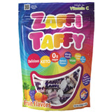 Zollipops KETO Taffy 5oz Resealable Pouch – Portable Sugar-Free Chewy Snack for Desk Drawer and Focus Breaks