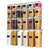 Vtopmart Clear BPA-Free Food Canisters – Minimalist Kitchen Countertop and Pantry Storage with Reusable Labels