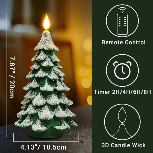 battery-powered led warm white light with gentle flickering effect