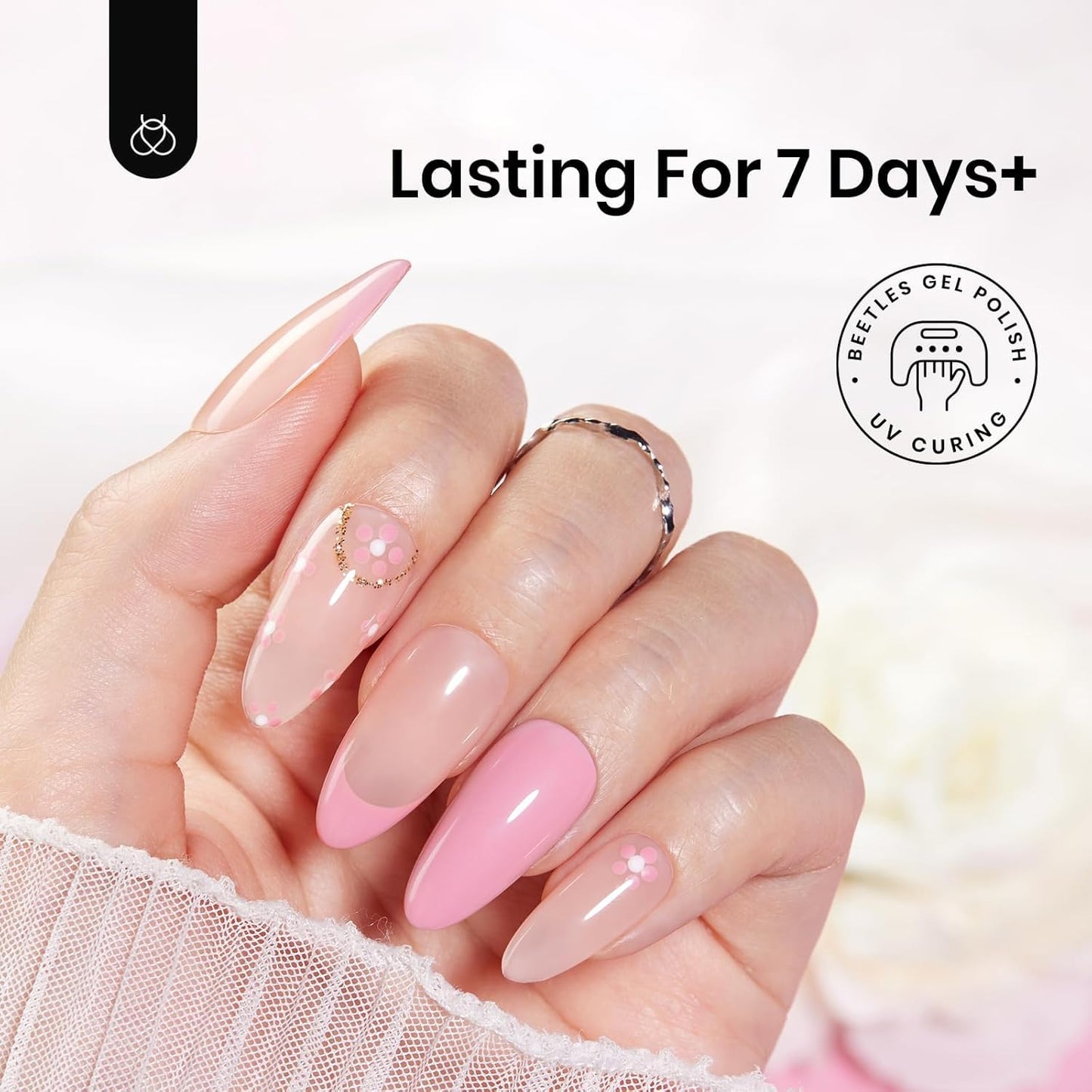 Beetles 15ml Peel Off Gel Base Coat for Clutter-Free Vanity, One-Bottle System