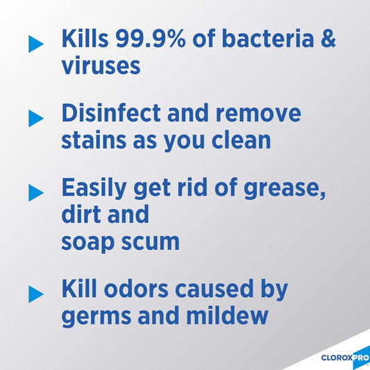 bleach-based formula that kills 99.9% of bacteria and viruses