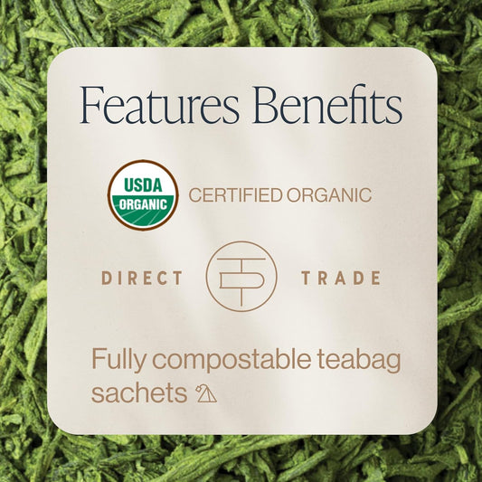 blend of japanese matcha and sencha for layered umami flavor