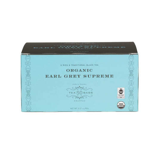blended with natural bergamot oil for authentic earl grey aroma and flavor
