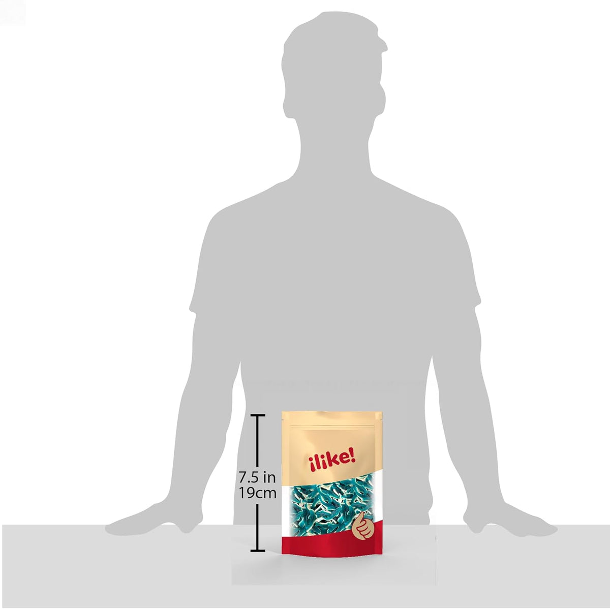 Blue Sharks Gummy Candy – Allergen-Conscious Chewy Treat for Family Snack Stations, 2 Lb Bag
