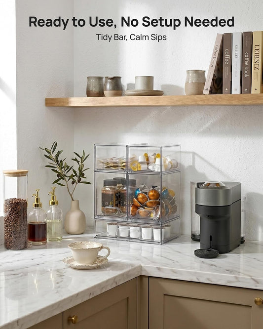 built-in pull-out handles for easy drawer access