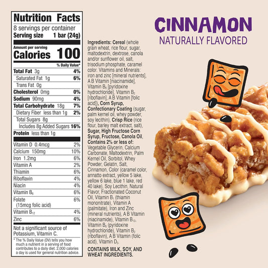 cinnamon toast crunch cereal squares coated in cinnadust cinnamon sugar