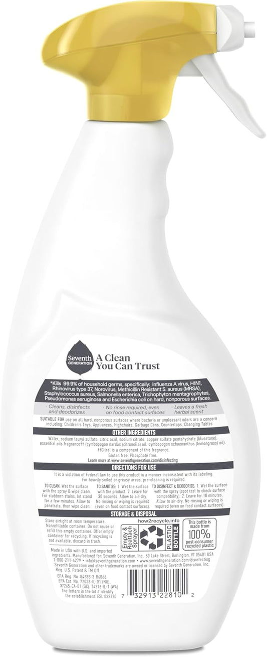 citrus, lemongrass, and thyme scent derived from essential oils and botanical ingredients