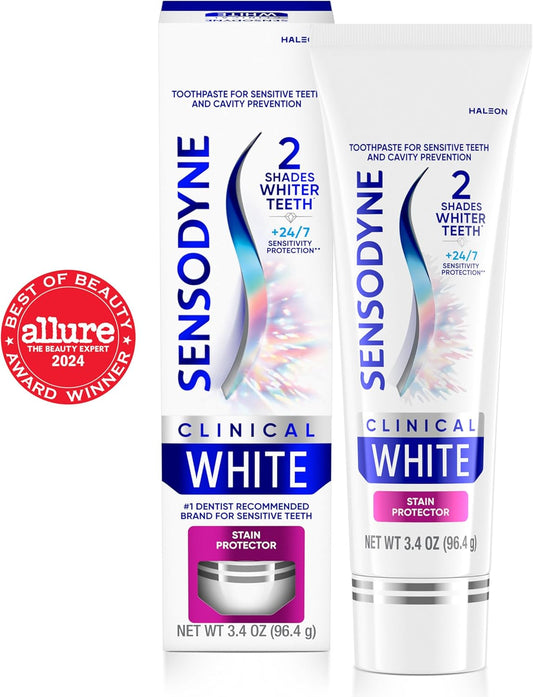 clinically proven whitening delivering 2 shades whiter teeth in an 8-week study