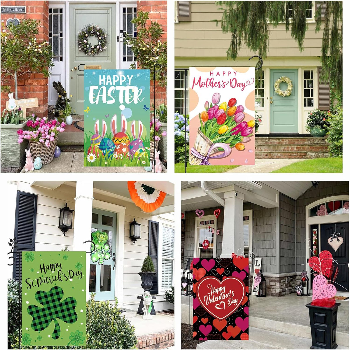 compatible with all standard garden flag poles, stands, and hangers (pole not included)